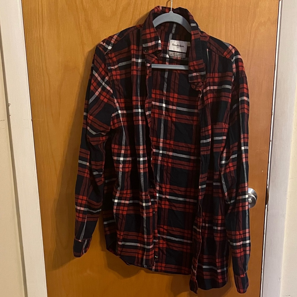 Plaid button down